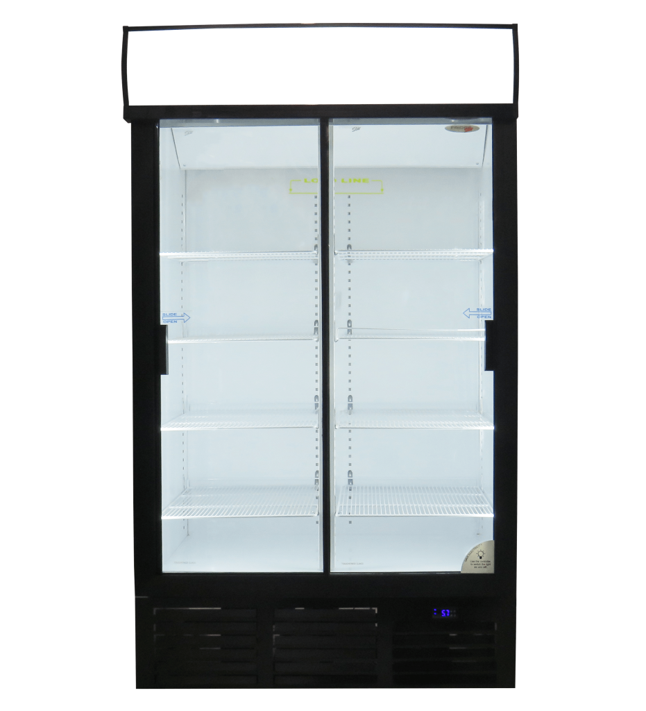 885lt Double Sliding Door Beverage Cooler