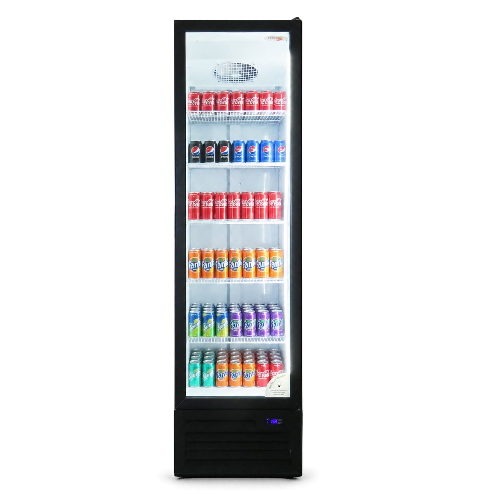 413lt Full Single Glass Door Beverage Cooler