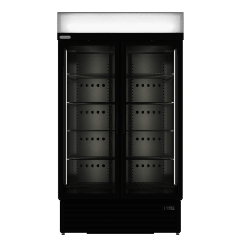930lt "CARBON EDITION" Upright Freezer Double Glass door (Hinged) - Image 2
