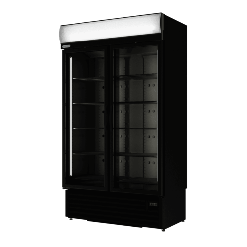 930lt "CARBON EDITION" Upright Freezer Double Glass door (Hinged) - Image 3
