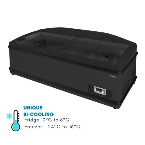 Horizontal Glass top display (Bi-Cooling)