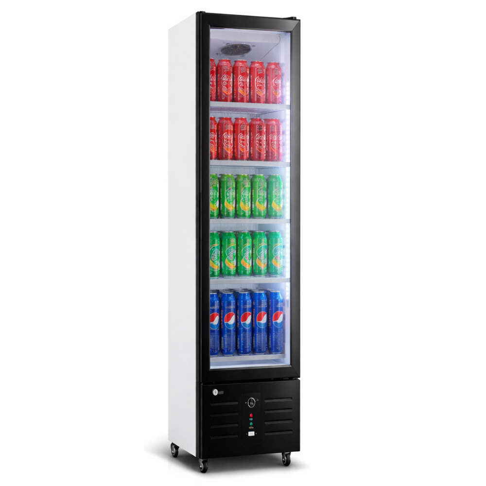 150lt Full Single Glass Door Beverage Cooler (Slimline) - Image 2