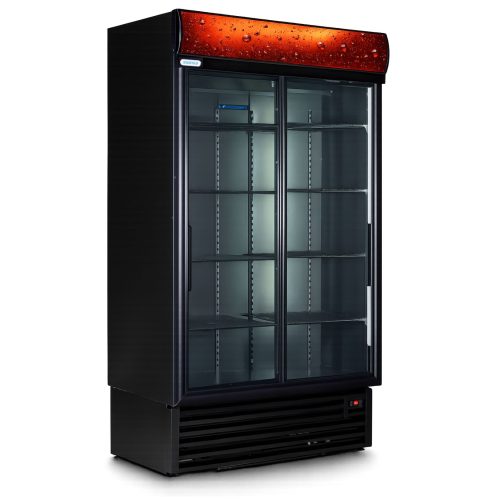 "CARBON EDITION" Hydro-Carbon 910LT Double Door Sliding Cooler